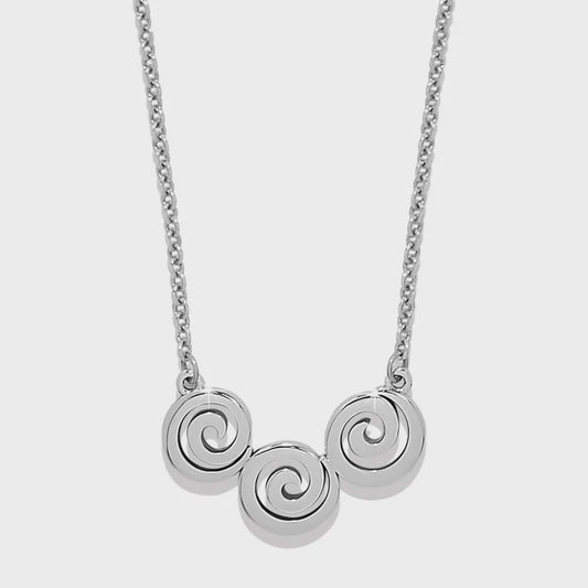 JM0079 Vertigo Spiral Trio Necklace