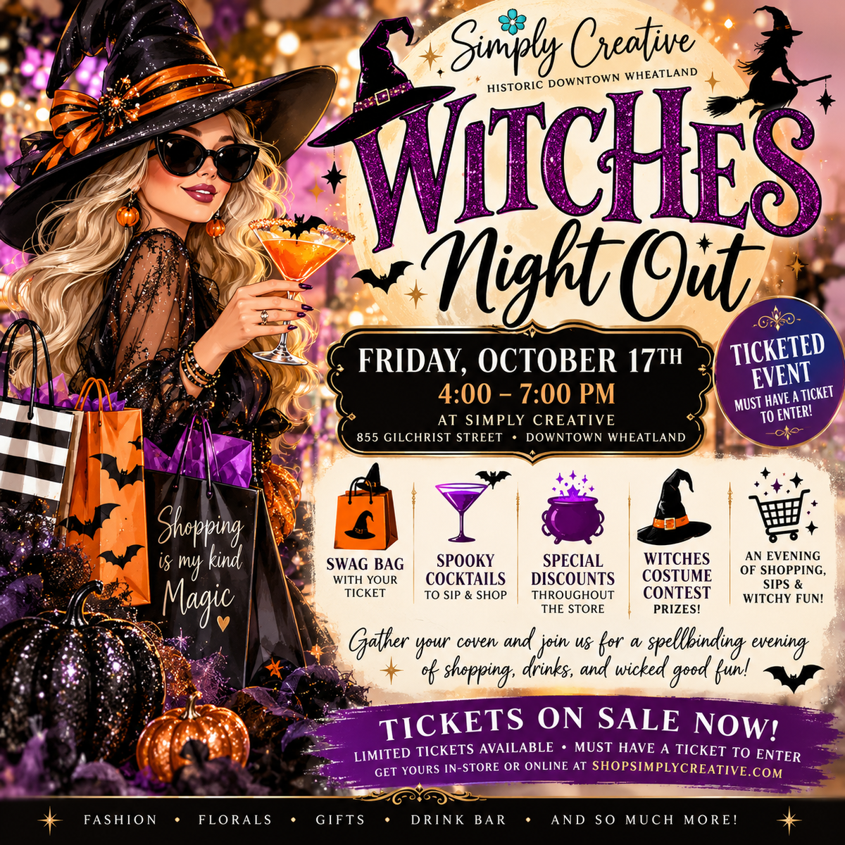Witches Night Out Ticket