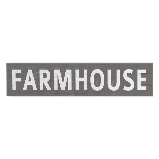 3" x 13" Farm House Grey Plaque