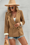 Double-Breasted Blazer with Pockets - Online Only