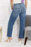 Kancan Full Size Melanie Crop Wide Leg Jeans-Online Only