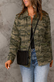 Camouflage Snap Down Jacket- Online Only