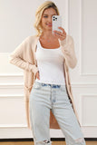 Pocketed Long Sleeve Cardigan-Online Only