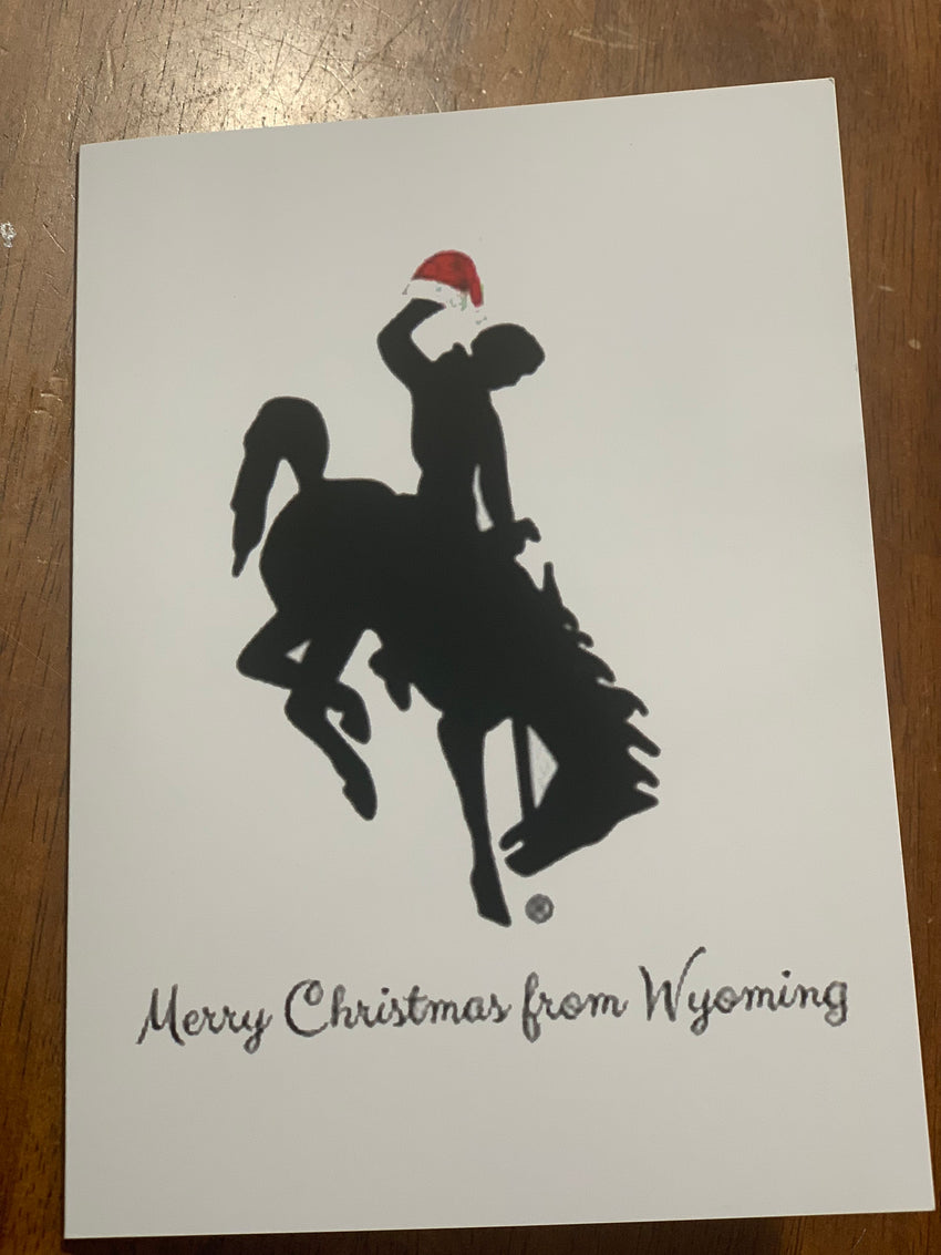 Merry Christmas from Wyoming Greeting Card