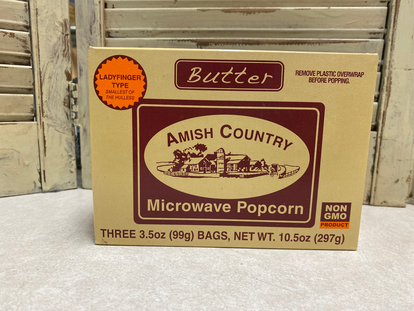 Amish Country ladyfinger microwave popcorn
