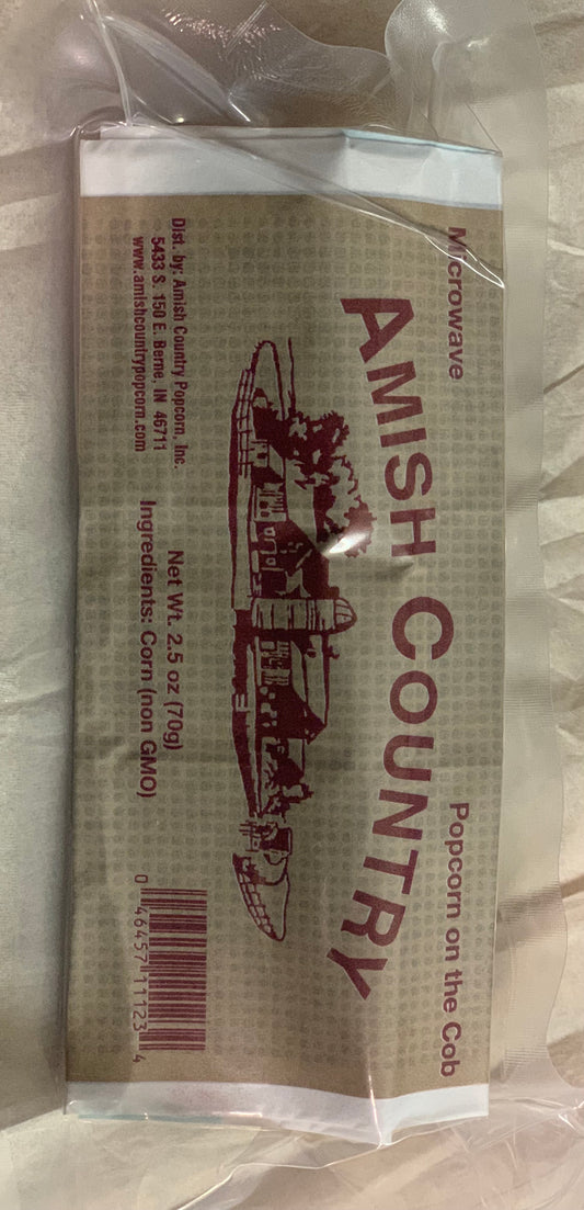 Amish Country Popcorn on the Cob