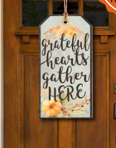 Grateful Hearts Door Decor