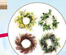 Interchangeable Wreaths for Home Wall Art