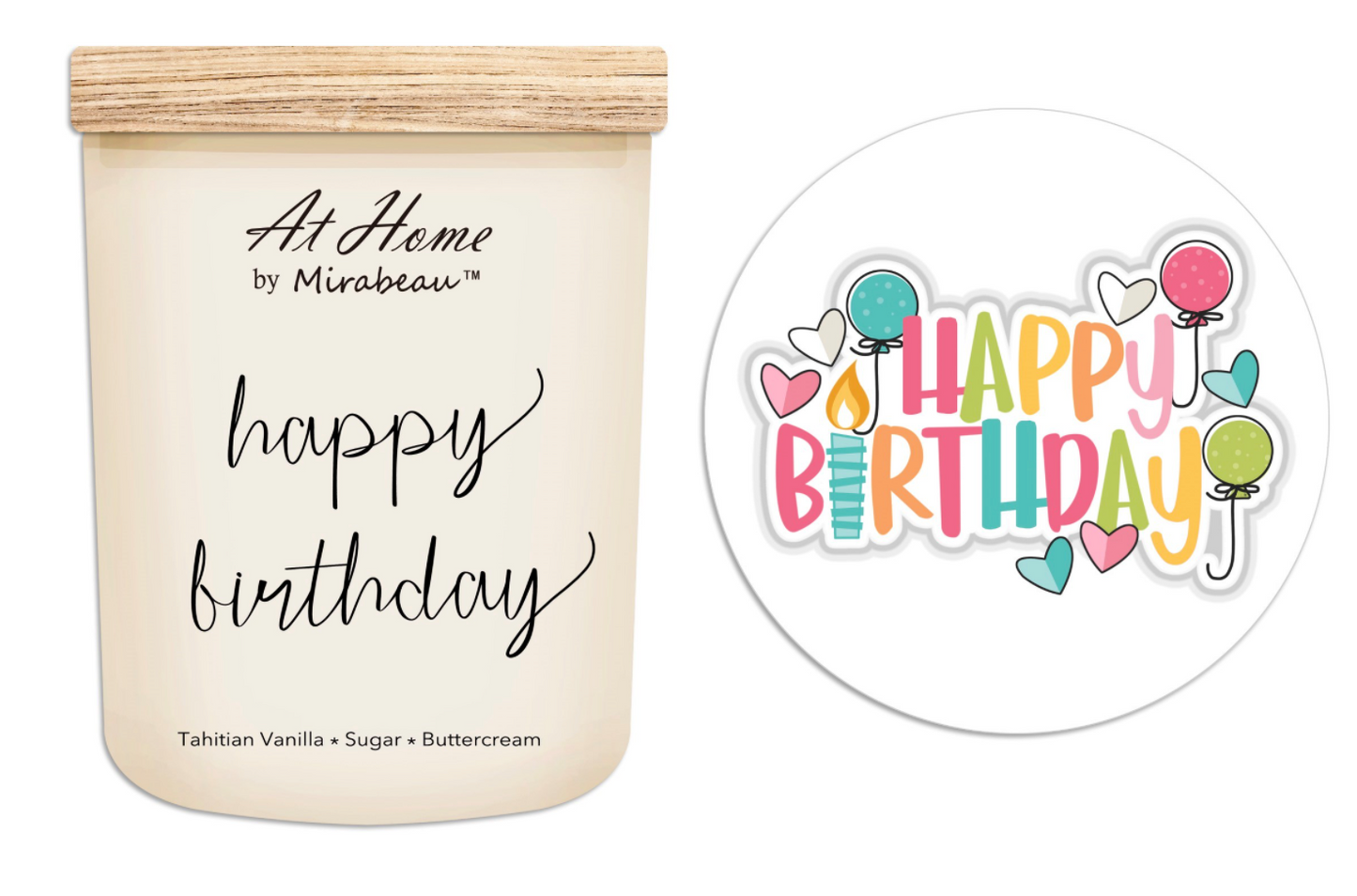 Mirabeau Happy Birthday Candle