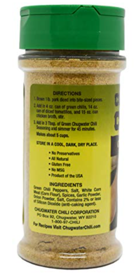 Chugwater Chili Green Chili Seasoning