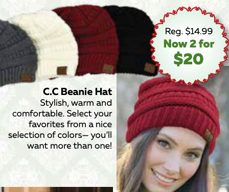 CC Beanie Hat 2 for $20 Deal