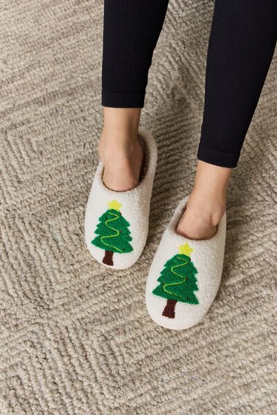 Melody Christmas Tree Cozy Slippers-Online Only