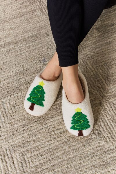 Melody Christmas Tree Cozy Slippers-Online Only