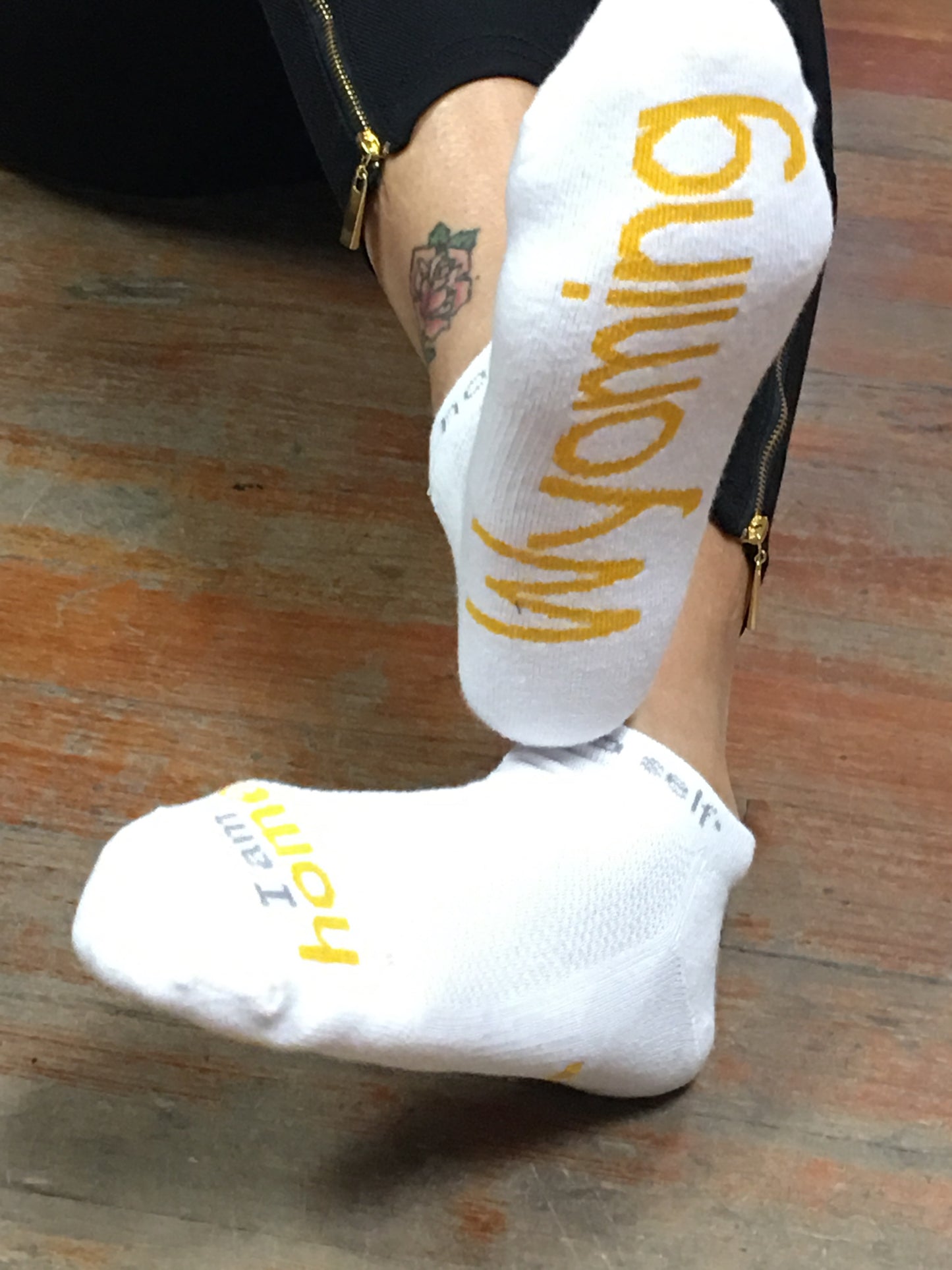 I am home Wyoming socks-Unisex