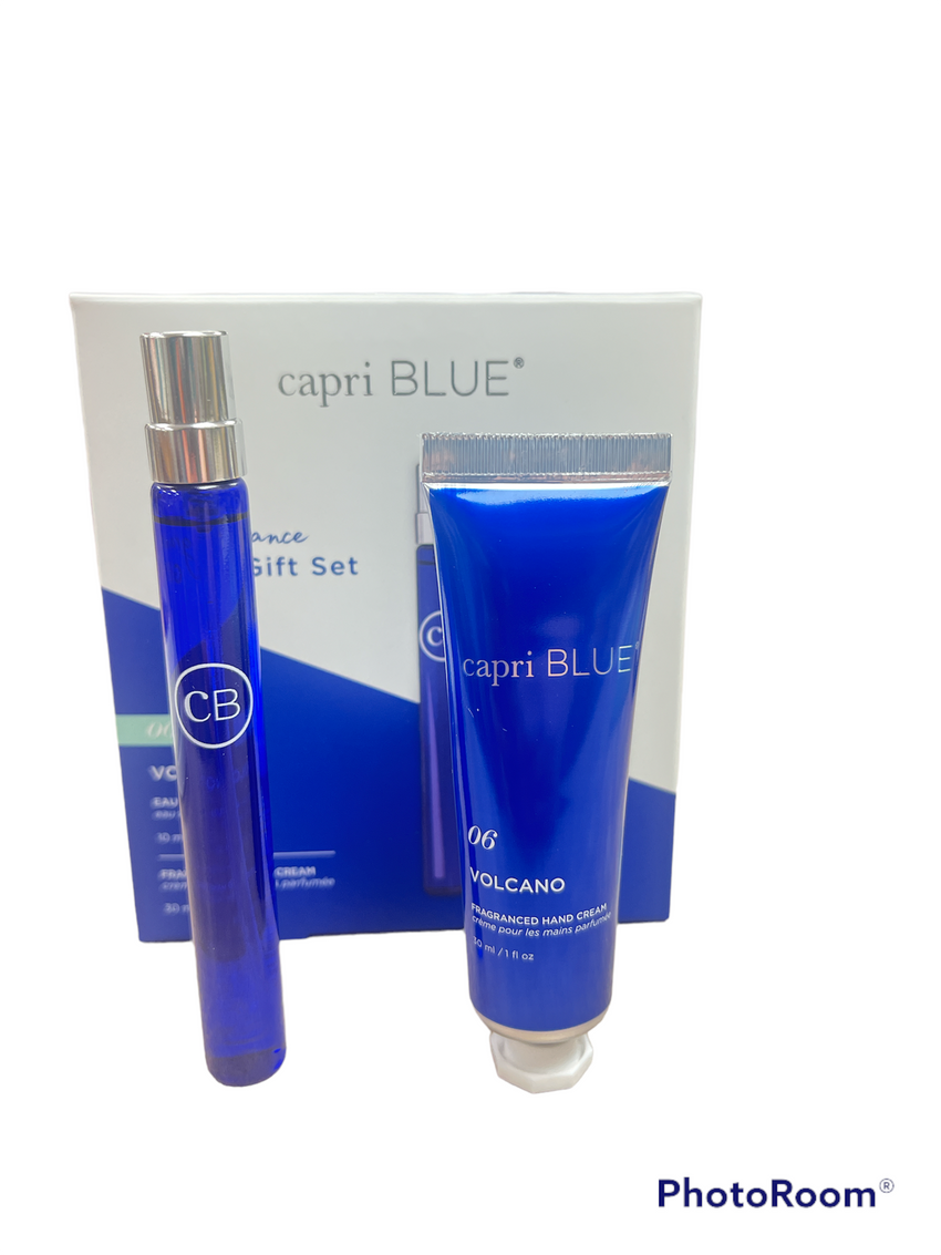 Capri Blue volcano lotion/cologne set