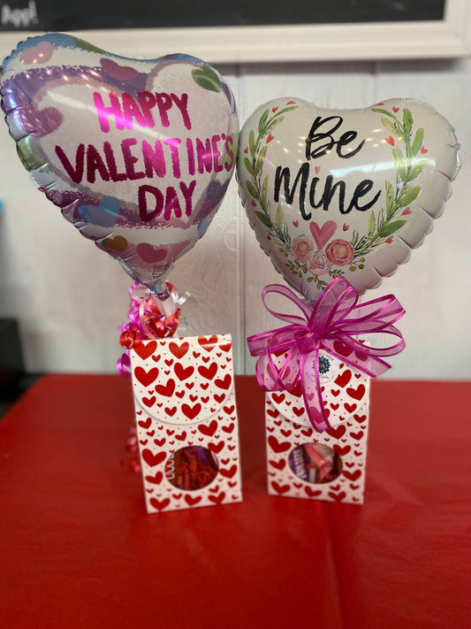 Valentine's Candy Box w/ Mini Balloon