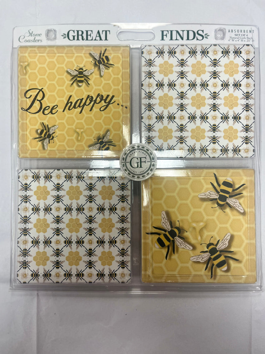 Great Finds Bee Coasters