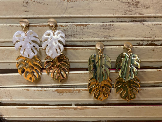 Palm Leaves Earrings