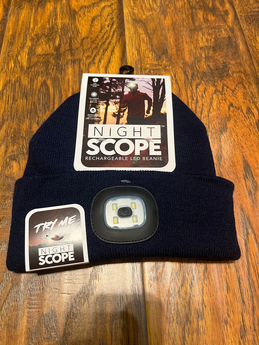 Night Scope rechargeable LED beanie