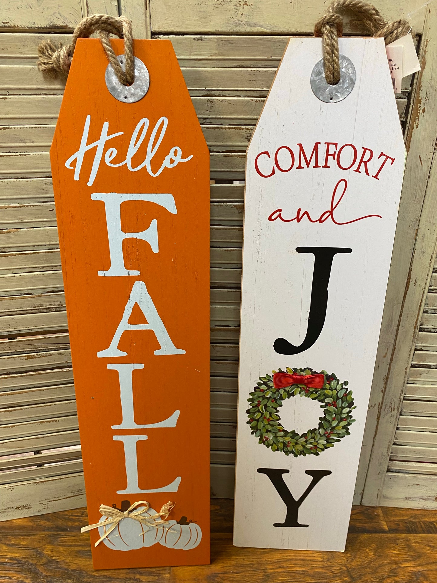 Fall / Winter Wood Door Signs