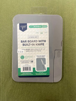 Bar Board with Built-In Knife