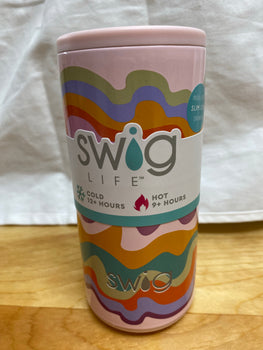 Swig sand art 12oz insulated skinny can cooler