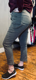Judy Blue Olive Utility Slim Jeans