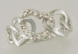 Hearts Intertwined Ring Style 2